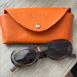 Women's Sunglasses - Purple with Orange Case